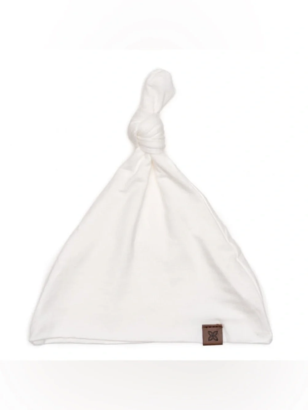 NWT Papillon Bebe Knotted Beanie Hat - Cloud 3-9M